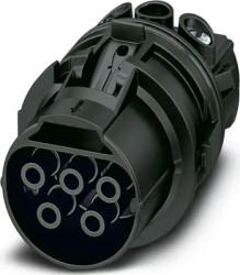 Contact insert, socket, 5 pole for connector, 1070197