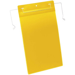 Durable 175304 Wire Label Holder Yellow A4 210x297mm 50Piece Efficient Labelling