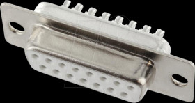 BU15LK/V D-Sub female 15 pin with solder cups