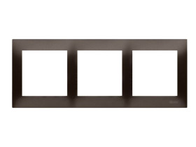 SIMON 54 Ramka 3 potrójna brąz mat uniwersalna do puszek karton-gips IP20/IP44 DRK3/46 KONTAKT SIMON