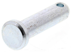 Sworzeń z łbem płaskim, długość: 25.4mm, średnica: 6.35mm, Powlekane jasnym cynkiem, Stalowe, Sworzeń