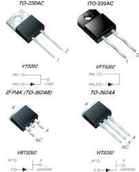 VFT5202-M3 TMBS&#174; (Trench MOS Barrier Schottky) Rectifier Ultra Low VF = 0.58 V at IF = 2.5 A