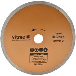 Vitrex 103406 Hi Glaze Diamond Blade 180mm