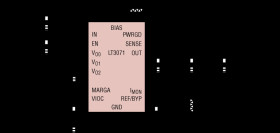 5A, Low Noise, Programmable Output, 85mV Dropout Linear Regulator with Analog Margining