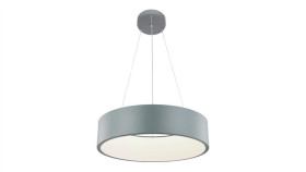 Lampa Wisząca Centralna Malaga Led Szara Do Salonu Lp-622/1P Grey Light Prestige