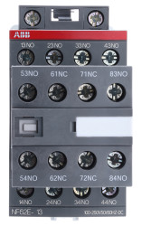 Stycznik 230 V AC ABB styki: 8 6 A 6NO + 2NC Szyna DIN Śruba 1SBH137001R1362 NF62E-13