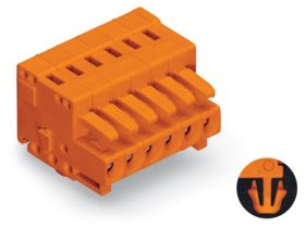 WAGO 734-208/008-000 Obudowa złącza pin żeńskiego na kabel WAGO GmbH & Co. KG, wire-to-board, piny: 8, 10 A, 50 szt.