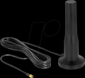 12586 LTE Antenna SMA plug 3 - 5 dBi 12 cm fixed omnidirectional
