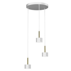 Lampa wisząca ARENA WHITE/GOLD 3xGX53 MLP7756 Milagro