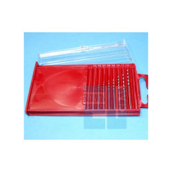 WIERTŁO - ZESTAW WIERTEŁ 8szt fi 0,5 - 1,2mm