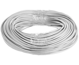 Przewód mieszkaniowy H03VV-F (OMY) 2x0,75 biały /100m/