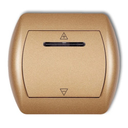 TREND Sterownik roletowy sterowany dotykiem i dowolnym pilotem złoty metalik 8SR-1