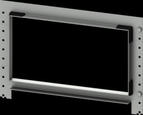 Protective type upgrade, rectangular, sheet steel, (L x W x H x D) 400 x 400 x 225 x 22 mm, 8PQ2022-4BA03