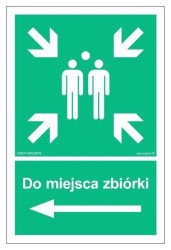 ZNAK - AC040 W razie pożaru zbić szybę 100 x 50 cm KS - Folia podłogowa foto.