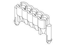 Obudowa złącza 4-pinowe -rzędowe raster: 2mm Molex 51048