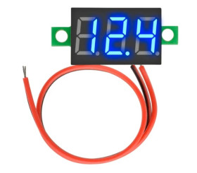 WOLTOMIERZ 3-40V DC, DWA PRZEWODY, NIEBIESKI (MIER-036-2-B)