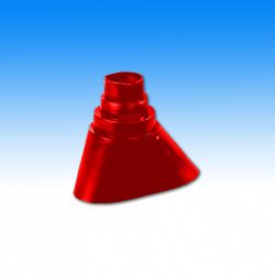 Universal-Mastabdeckkragen, 42/48/60 mm rot