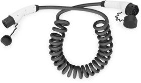 Charging cable, 10 m, type 2 to type 2, 1 phase, mode 3, 32 A, 230 V, DK-1P32-S-100