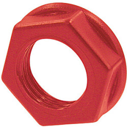 Hexagon nut, red, NRJ-NUT-R