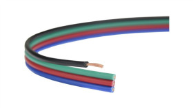 Przewód Wstążkowy Montażowy Tlwy Rgb Led 4X0,35 150V Kolorowy /100M/