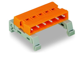 Wtyk MCS-MIDI Classic dwustronny 9-biegunowy pomarańczowy raster 7,62mm 232-589/007-000 /10szt./