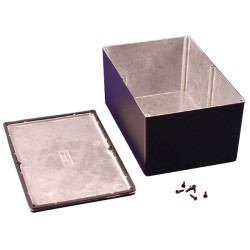 Hammond 1550WHBK IP66 Diecast Aluminium Enclosure Black (222 x 146 x 105mm)