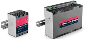Zasilacz szyny DIN U wy 24V dc I wy 24A U we 115V ac TRACOPOWER impulsowy
