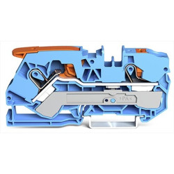 Kostka zaciskowa na szynie DIN WAGO poziomy: 1 8AWGWciskane TOPJOB S