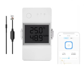 Sonoff TH Elite 16A + WTS01 przekaźnik Wifi z funkcją pomiaru temperatury