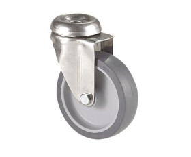 Koło samonastawne średnica kabla 50mm Otwór na śrubę Guitel Hervieu 40kg wysokość całkowita 70mm