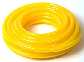 Rura gumowa średnica wew 2.4mm średnica zew 4.8mm Paliwa i oleje Przezroczysty żółty długość 15m