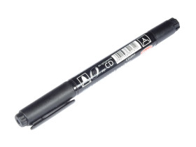 Marker permanentny dwustronny do CD, DVD czarny