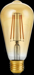 LX276464005 LED bulb E27, 8 W, 640 lm, 2200 K, filament, dimmable
