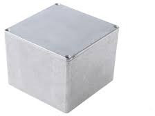 Aluminum die cast enclosure, (L x W x H) 119 x 120 x 94 mm, natural, IP65, 1590WV