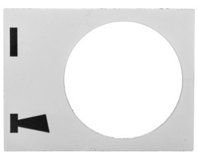 Tabliczka opisowa biała prostokątna 30x40mm START-KLAKSON ZB2BY4935