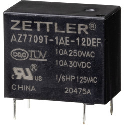 Zettler Electronics AZ7709T-1AE-12DEF Power Relay 12V DC 10A 1pc