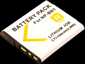 40936 Battery, digital camera, compatible, 630 mAh