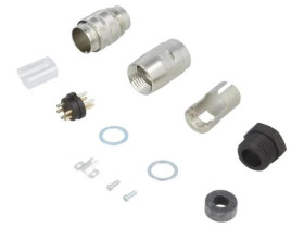 C091-31H0051012 Złącze M16 wtyk męski lutowanie na przewód 5PIN 5A 300V