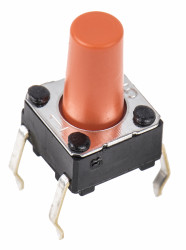 Klosz do przycisku dotykowego SPST 50 mA przy 24 V DC 9.5mm 6.1mm Przewlekany