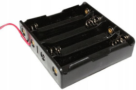 KOSZYK 4 X 18650 LI-ION PRZEWODY KOSZYCZEK