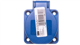 Gniazdo Tablicowe 10/16A 2P+Z Schuko 230V Niebieskie Ip54 105-0Bs