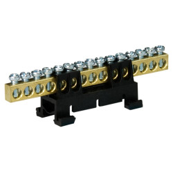 Zacisk listwa zaciskowa 15-torowa czarna 15/C