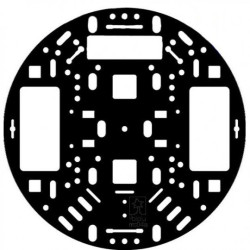 RRC04A 5'' 2-kołowe podwozie - czarne - Pololu 1501