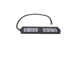 LAMPA OSTRZEGAWCZA CZERWONO NIEBIESKA 6 LED 19x105mm