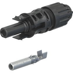 MC4-Evo 2 jack, 2.5 mm², cable Ø 6.4 to 8.4 mm, 1.5 kV, 39 A, 32.0314P0001