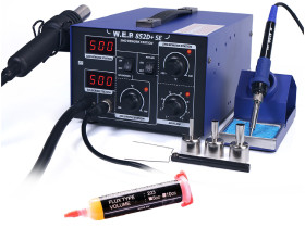 Stacja lutownicza WEP 852D+SE mocna kolba +FLUX 223