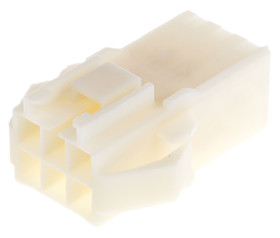 Obudowa złącza 6-pinowe 2-rzędowe raster: 3.96mm TE Connectivity Żeński AMP Universal Power Uniwersalne złącze zasilania