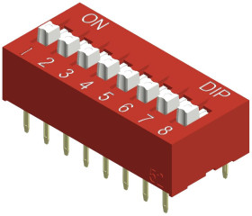 Diptronics NDS-07V Przełącznik typu DIP Ilość styków 7 suwakowy 1 szt.