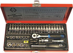 1/4 inch ratchet kit, 39 pieces, internal square, T4655