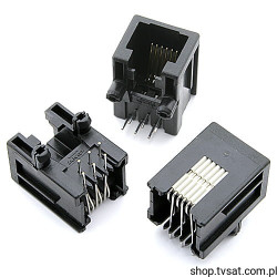 RJ-11 MODULAR RJ-11 Jack 6 Pins THT AMP